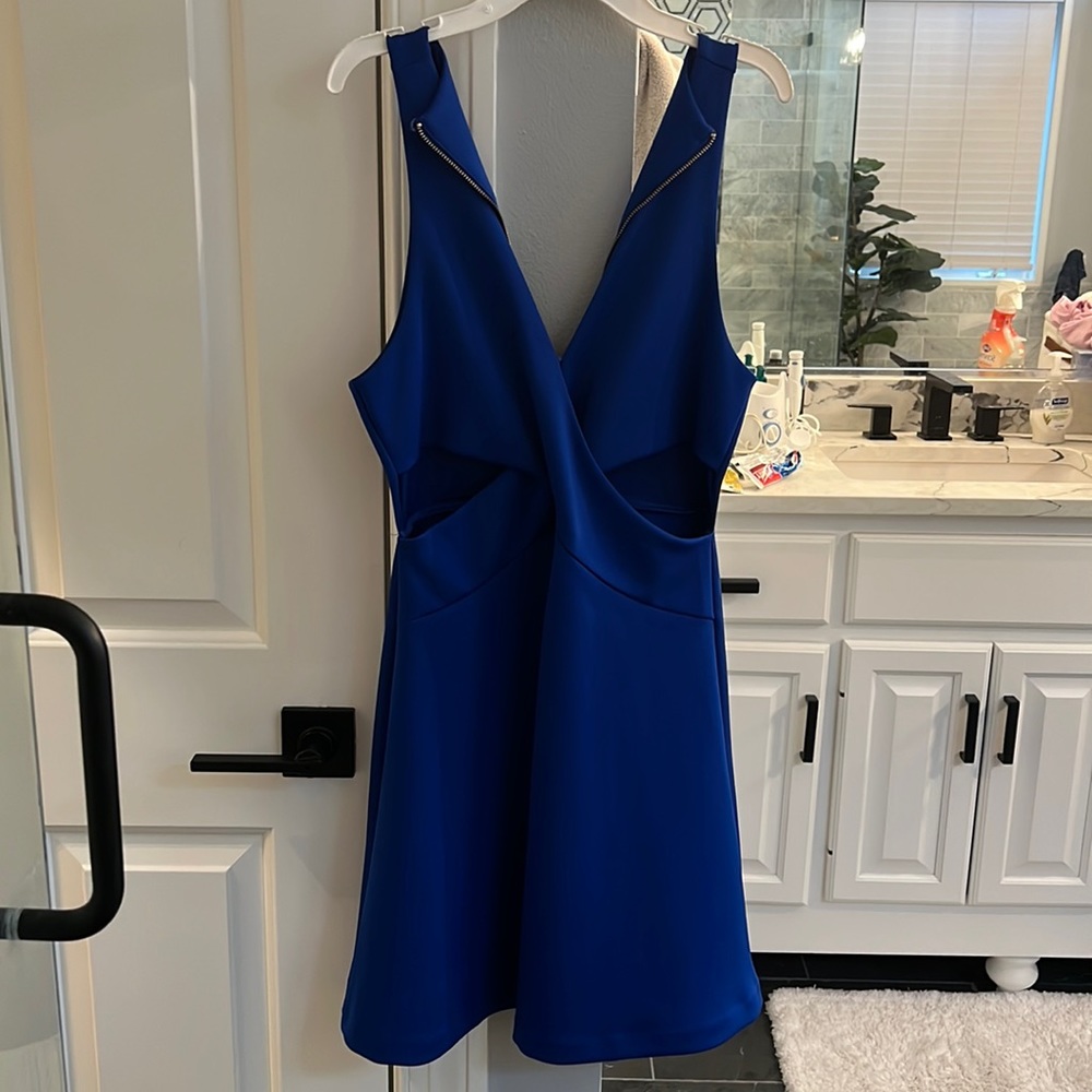 Blue cocktail dress